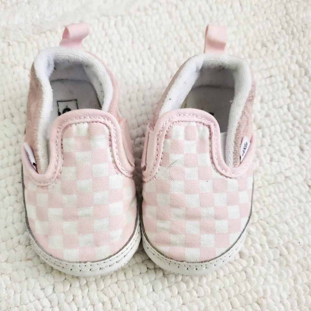 INFANT CHECKERBOARD SLIP-ON V CRIB SHOE VANS